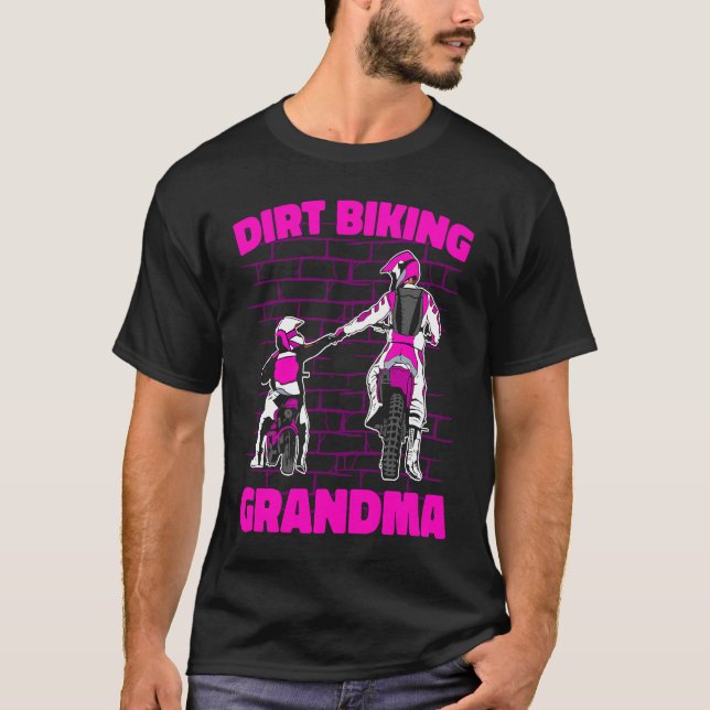 Dirt Bike Grandmother Mx Motocross Dirt Biking Gra T-Shirt (Front)