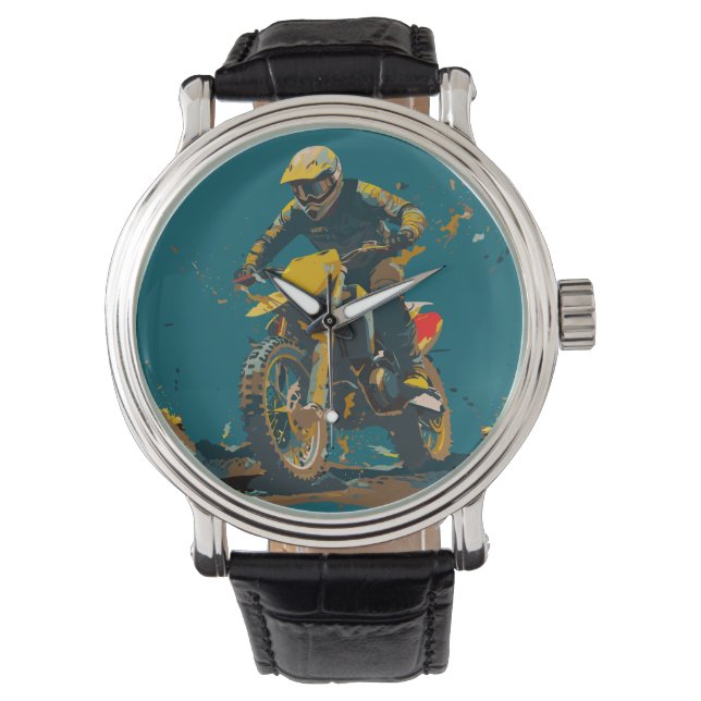 Dirt Bike Graphic Watch (Front)