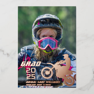 Dirt Bike Motocross 2 Photo Modern Graduation