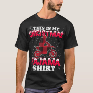 Dirt Bike Motocross Biker This Is My Christmas Paj T-Shirt