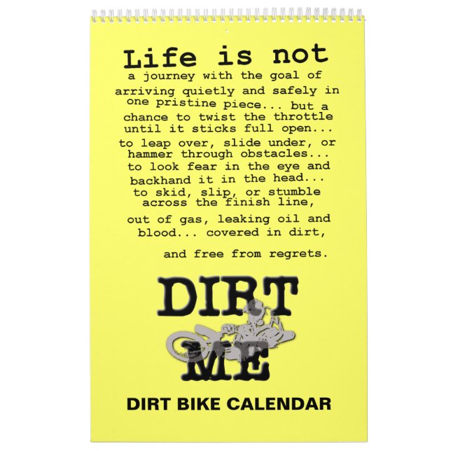 Dirt Bike Motocross Calendar (Cover)