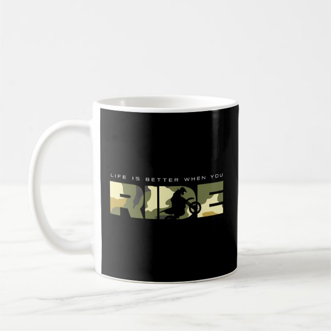 Dirt Bike Motocross - Dirt Bike Motocross Coffee Mug (Left)