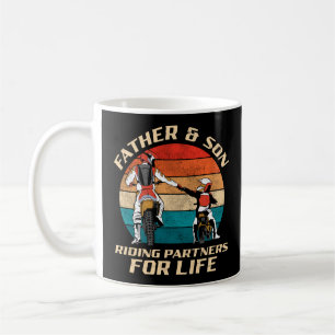 Dirt Bike Motocross Father & Son Riding Partners Coffee Mug