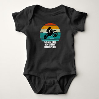 Dirt Bike Motocross Motorcycle Gift For Men Baby Bodysuit