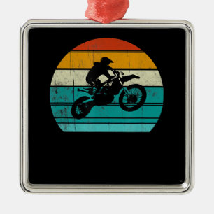 Dirt Bike Motocross Motorcycle Gift For Men Metal Ornament