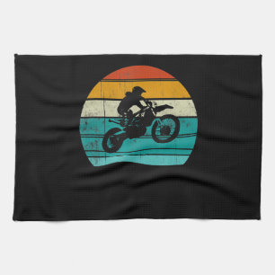 Dirt Bike Motocross Motorcycle Gift For Men Tea Towel