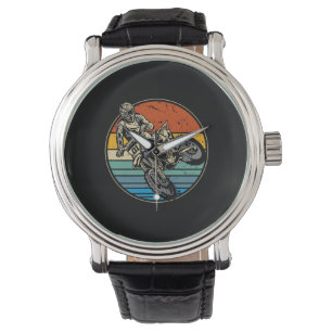 Dirt Bike Motocross Motorcycle Vintage Retro Watch