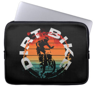 Dirt bike motocross rider laptop sleeve