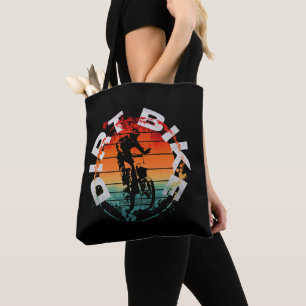 Dirt bike motocross rider tote bag