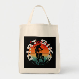 Dirt bike motocross rider tote bag