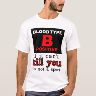 Dirt Bike Motocross Shirt - Blood Type B Positive