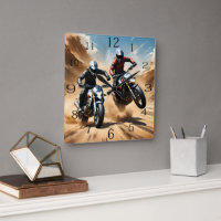 Dirt Bike Motorbikes Racing In The Desert,
