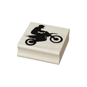 Dirt Bike Motorcycle / Motocross Rubber Stamp