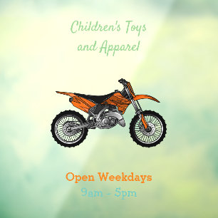 Dirt bike off-road motorcycle / motocross cartoon