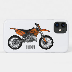 Dirt bike off-road motorcycle / motocross cartoon Case-Mate iPhone case
