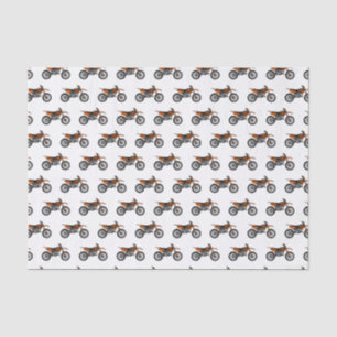 Dirt bike off-road motorcycle / motocross cartoon tissue paper