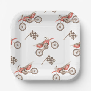 Dirt Bike Party Paper Plates   Bike Paper Plates