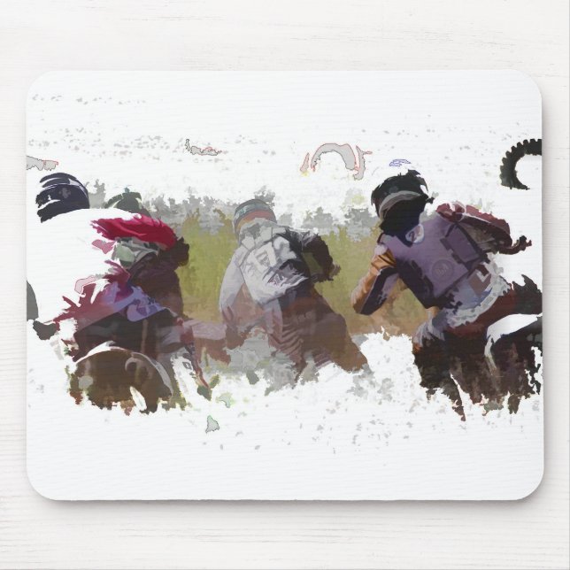 Dirt-bike Racers Mouse Pad (Front)
