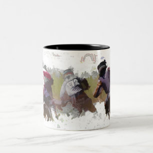 Dirt-bike Racers Two-Tone Coffee Mug