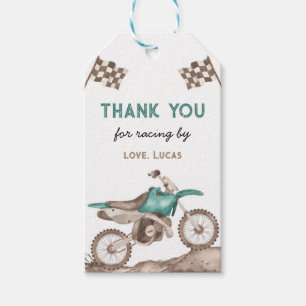Dirt Bike, Racing Bike, Motocross Gift Tag