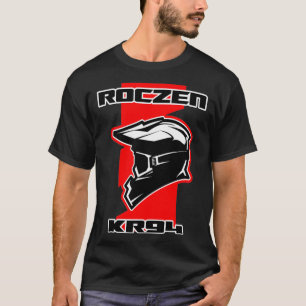 Dirt Bike Racing Red  with Helmet and Goggles T-Shirt
