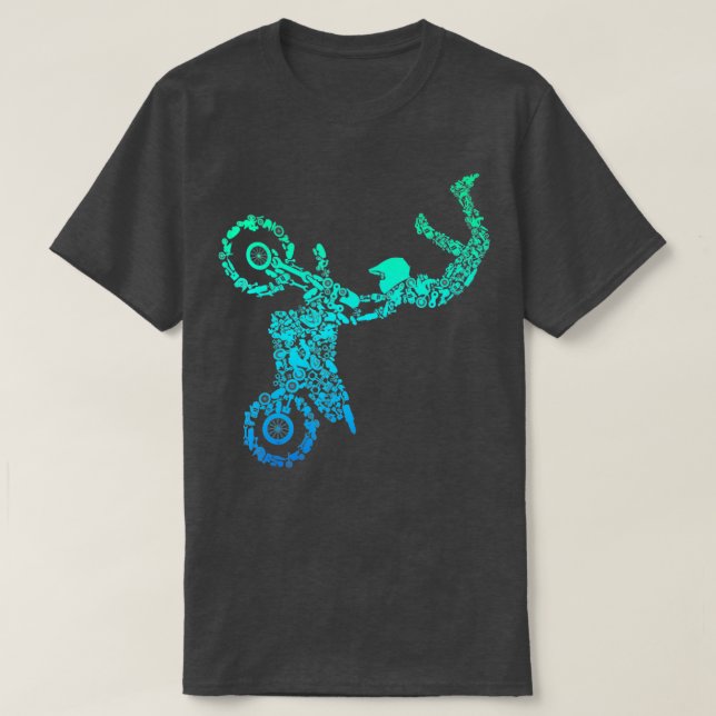 Dirt Bike Rider Motocross Enduro Dirt Biking Boys  T-Shirt (Design Front)