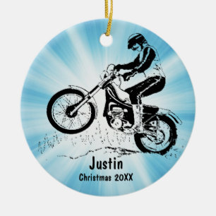 Dirt Bike Rider Ornament