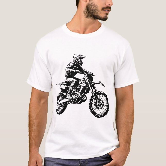 Dirt Bike Rider  T-Shirt (Front)