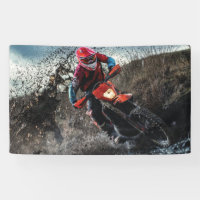 Dirt bike rider throw pillow