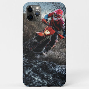 Dirt bike rider throw pillow iPhone 11 pro max case