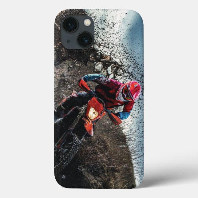 Dirt bike rider throw pillow Case-Mate iPhone case (Back)