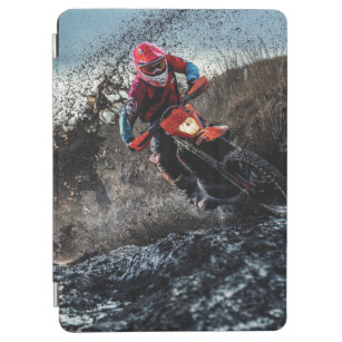 Dirt bike rider throw pillow iPad air cover