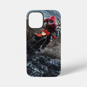 Dirt bike rider throw pillow iPhone 12 mini case