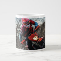 Dirt bike rider throw pillow