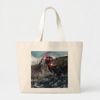 Dirt bike rider throw pillow