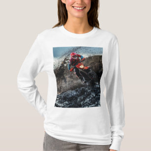 Dirt bike rider throw pillow T-Shirt