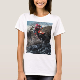 Dirt bike rider throw pillow T-Shirt