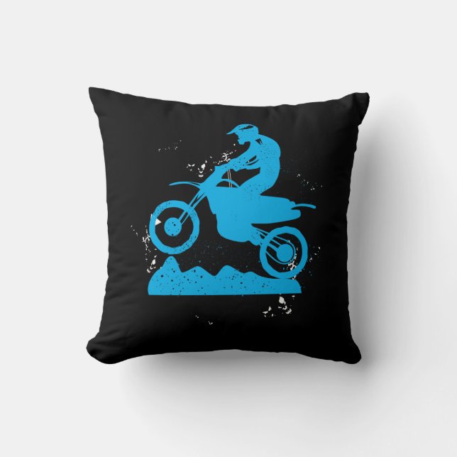 Dirt Bike Rider tire tracks motorcycle Cushion (Front)