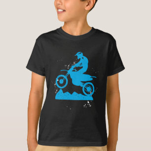 Dirt Bike Rider tire tracks motorcycle T-Shirt