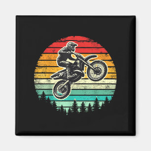 Dirt Bike Rider Vintage Motorcycle Motocross  Magnet
