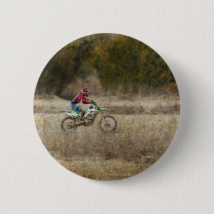 Dirt Bike Riding 6 Cm Round Badge
