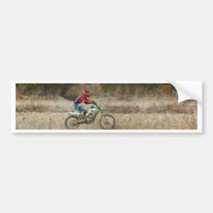 Dirt Bike Riding Bumper Sticker
