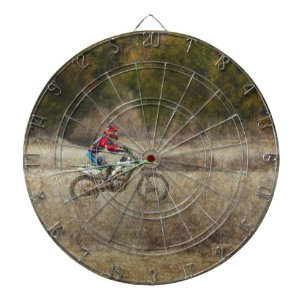 Dirt Bike Riding Dartboard