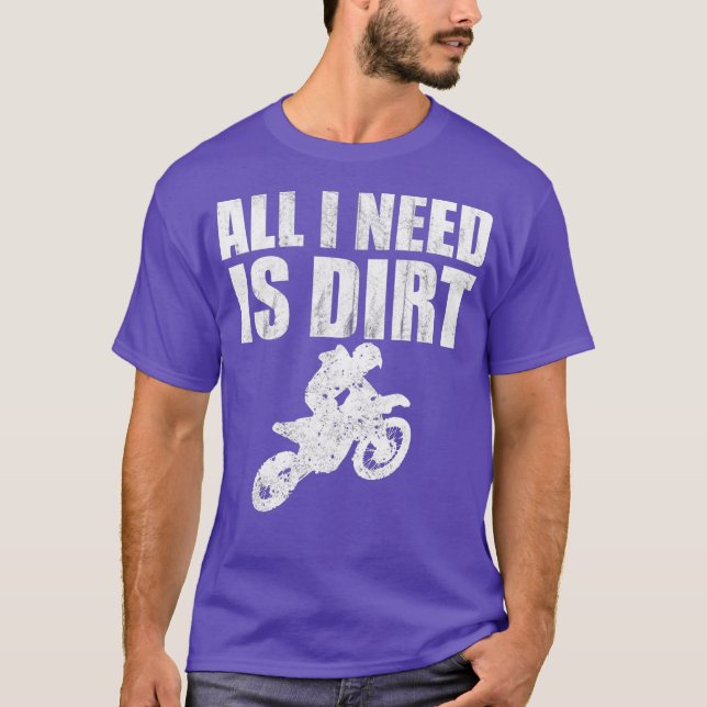 Dirt Bike Riding  MX Motocross Supercross T-Shirt (Front)