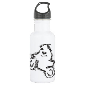 DIRT BIKE (scribble black) 532 Ml Water Bottle