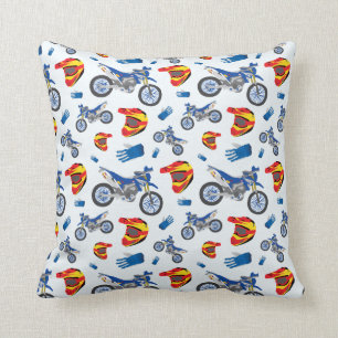 Dirt Bike Throw Pillow
