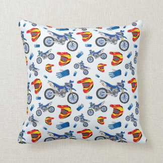 Dirt Bike Throw Pillow