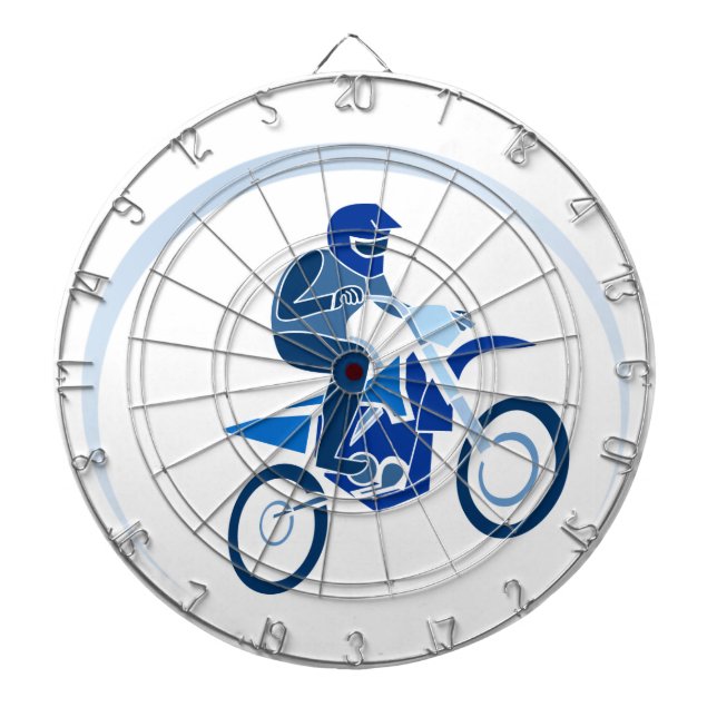 Dirt Biker Vector Biking Dartboard (Front)
