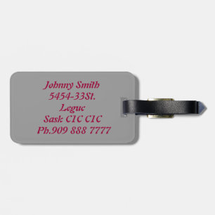 Dirt Biker Vector Biking Luggage Tag