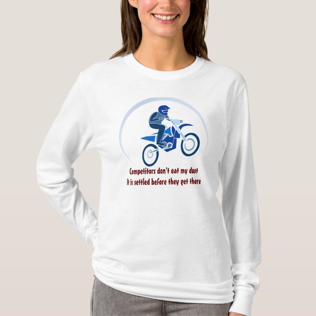 Dirt Biker Vector Biking T-Shirt (Front)